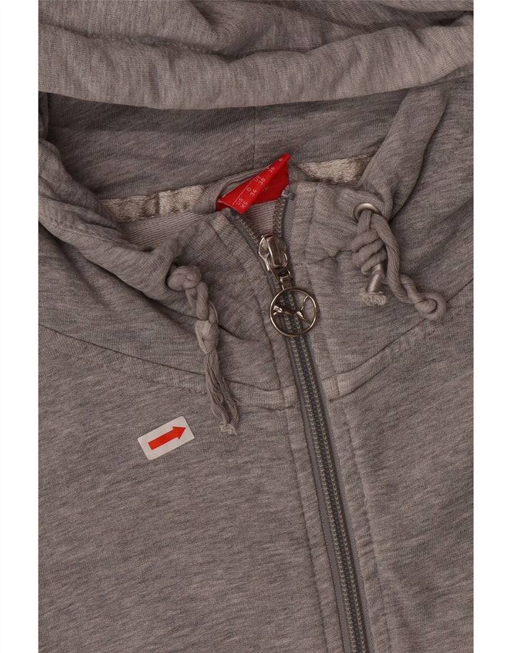 PUMA Womens Zip Hoodie Sweater UK 8 Small Grey