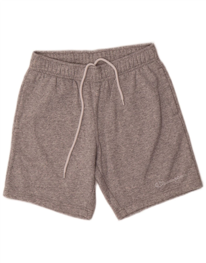 Champion Mens Sport Shorts Small  Grey Flecked Cotton