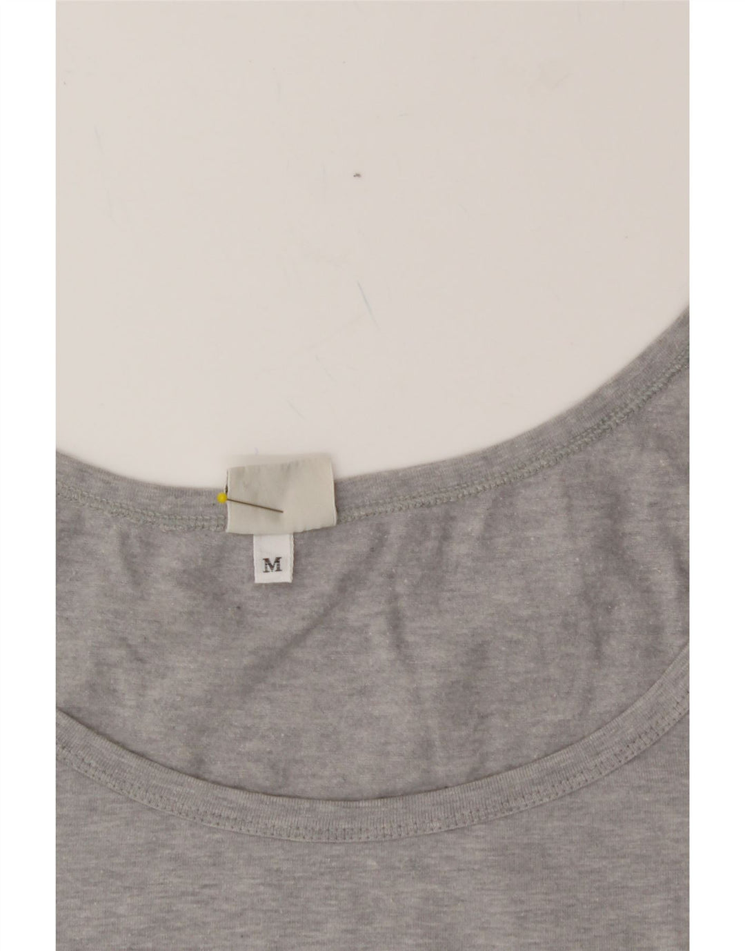 BENETTON Womens T-Shirt Top UK 12 Medium Grey Vintage Benetton and Second-Hand Benetton from Messina Hembry 