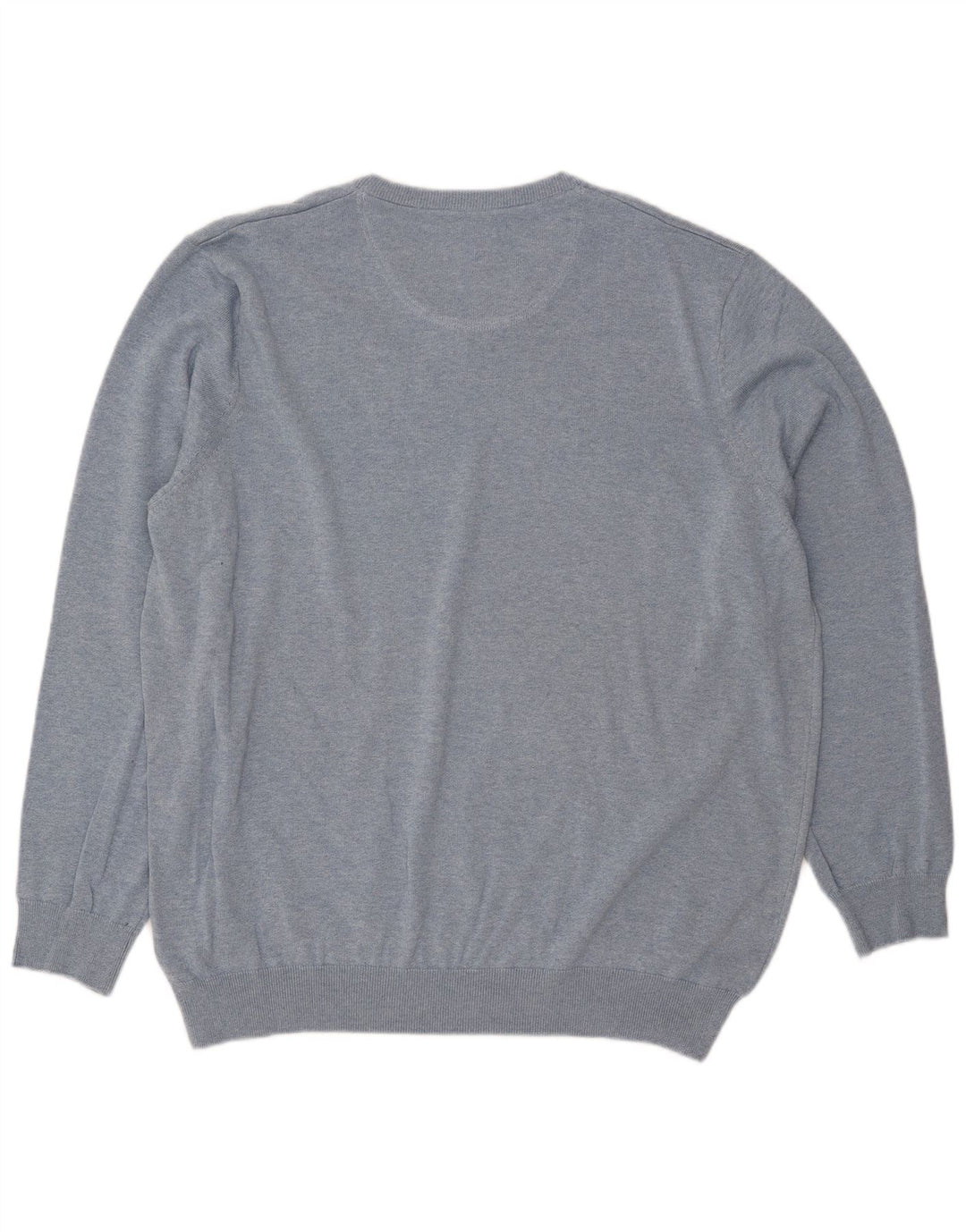 Lacoste Mens V-Neck Jumper Sweater Size 8 3XL Blue Cotton