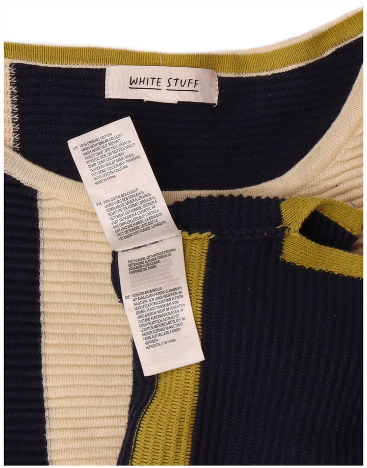 WHITE STUFF Womens Boat Neck Jumper Sweater UK 18 XL Multicoloured