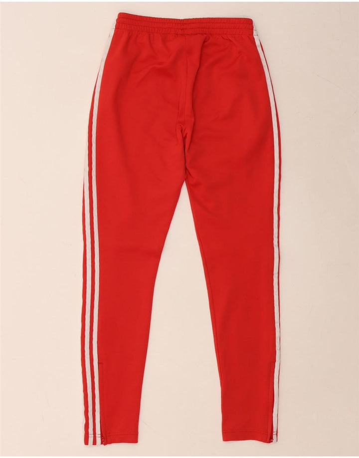 ADIDAS Womens Tracksuit Trousers UK 8 Small Red Cotton