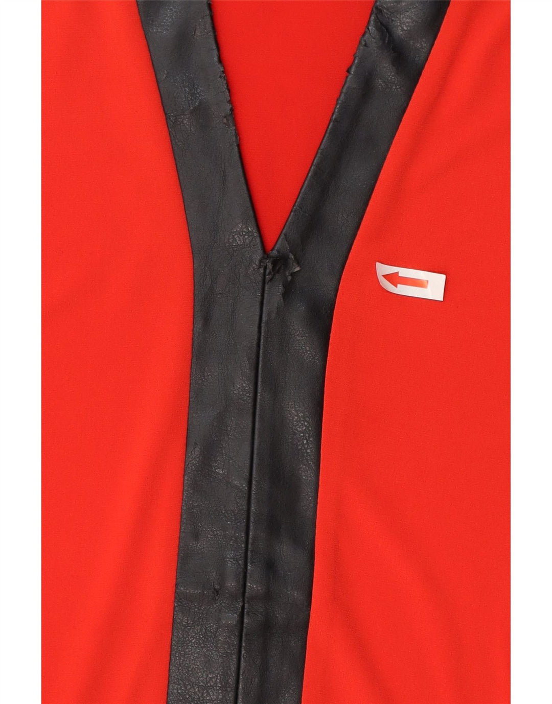 Calvin Klein Womens Blouse Top UK 10 Small Red Colourblock Polyester