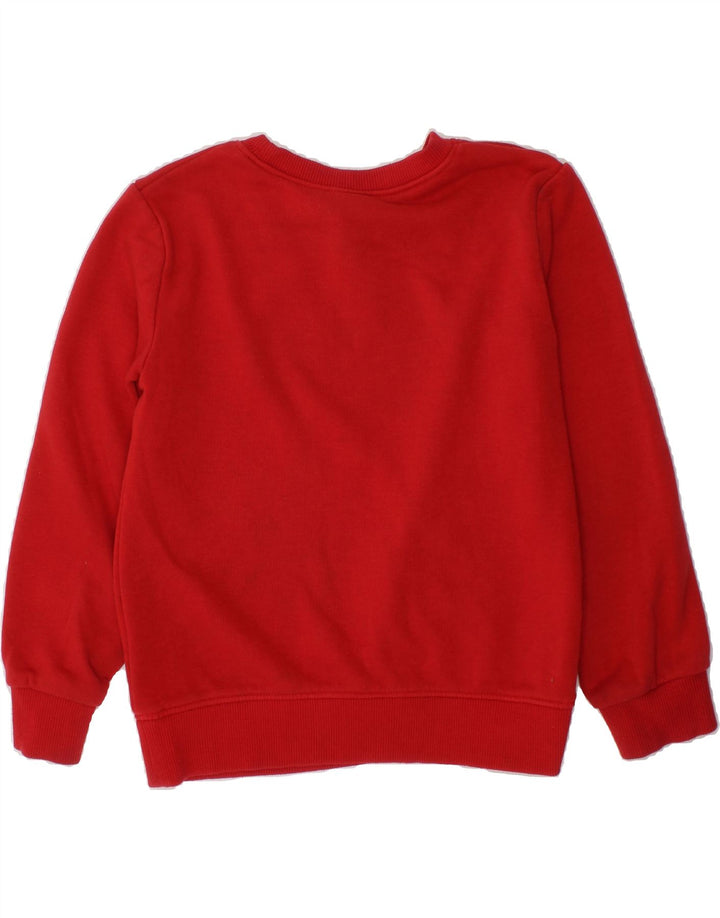 UNDER ARMOUR Boys Graphic Sweatshirt Jumper 5-6 Years Red Cotton Vintage Under Armour and Second-Hand Under Armour from Messina Hembry 