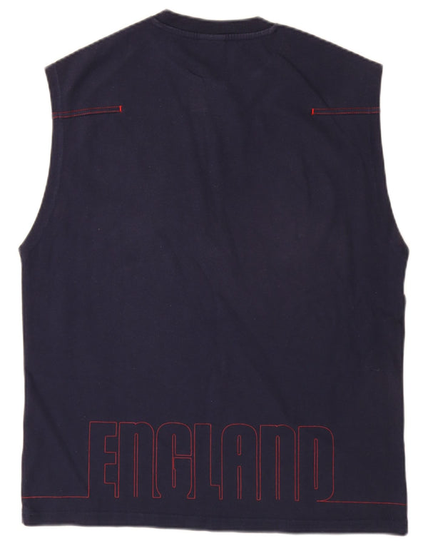 Nike Mens Graphic Vest Top UK 42/44 Large Navy Blue