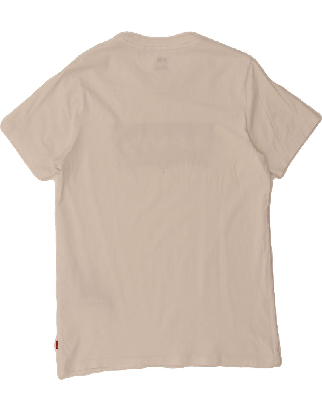 LEVI'S Mens Graphic T-Shirt Top Small White Cotton Vintage Levi's and Second-Hand Levi's from Messina Hembry 