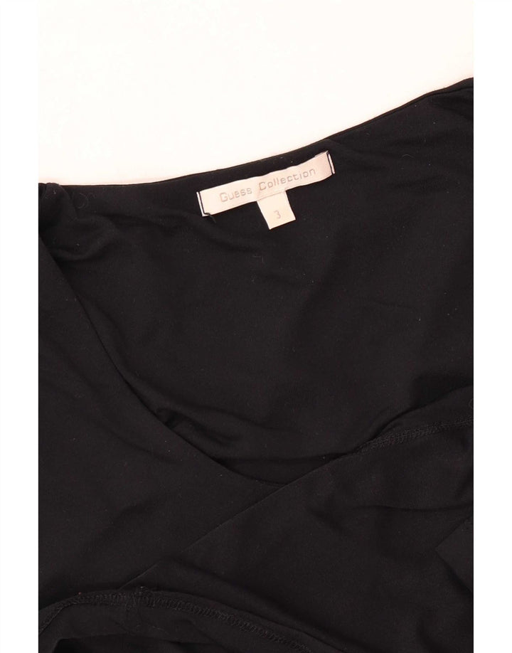 Guess Womens Top 3/4 Sleeve Size 3 XS Black