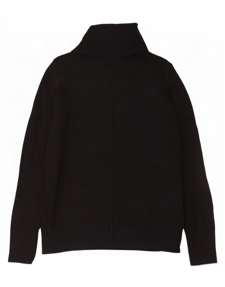 Gap Mens Roll Neck Jumper Sweater Small Black Cotton