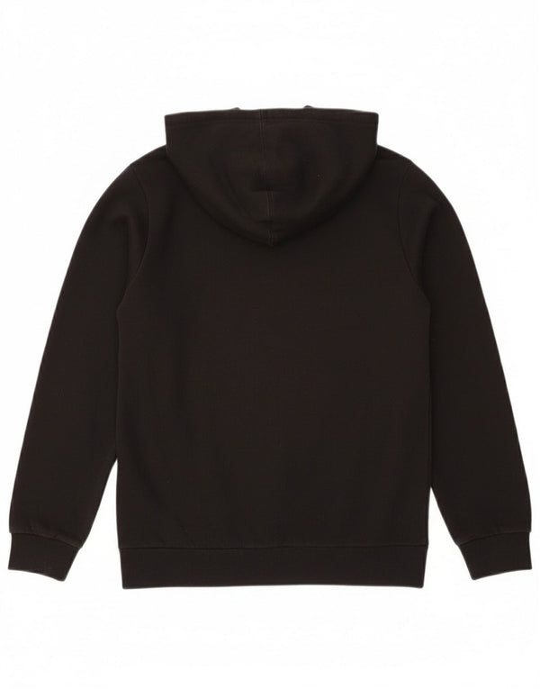 Champion Boys Graphic Hoodie Jumper 13-14 Years XL Black Cotton