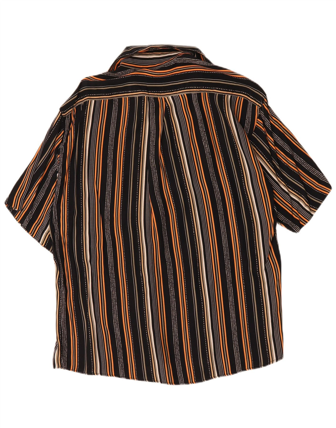 Tipo' S Mens Short Sleeve Shirt Medium Multicoloured Striped Viscose