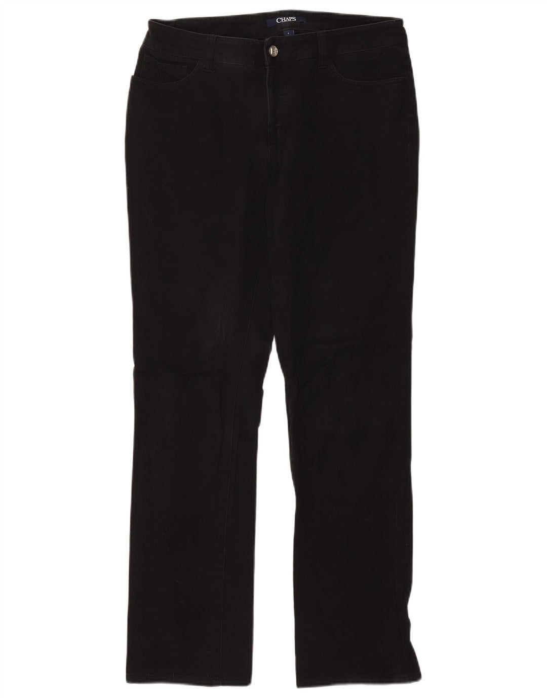 CHAPS Womens Straight Jeans US 8 Medium W32 L31 Black Cotton