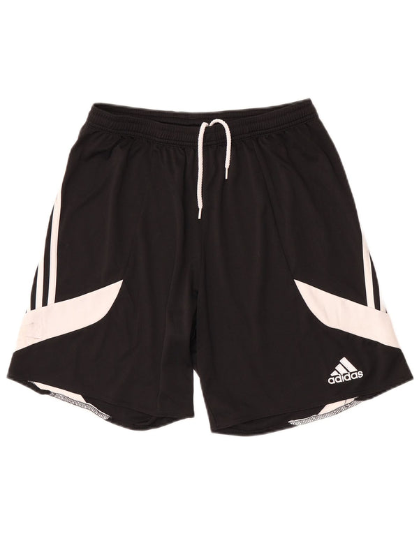 Adidas Mens Climalite Sport Shorts Medium Black Colourblock Polyester