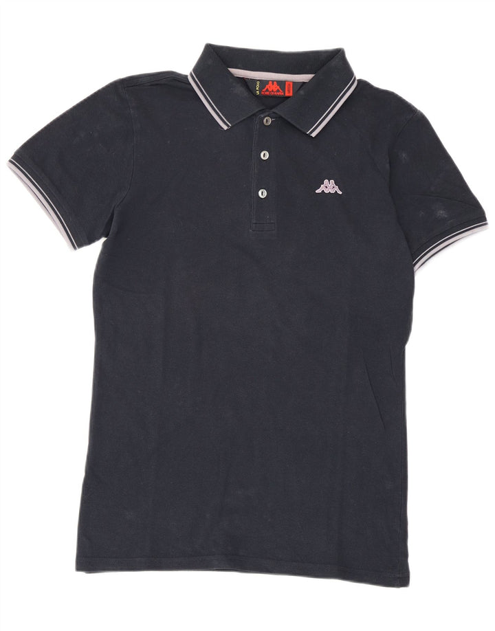 Kappa Mens Polo Shirt Medium Navy Blue Cotton