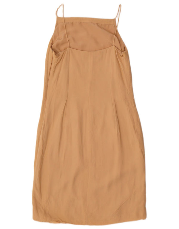 Marella Womens Slip Dress UK 12 Medium Beige Viscose