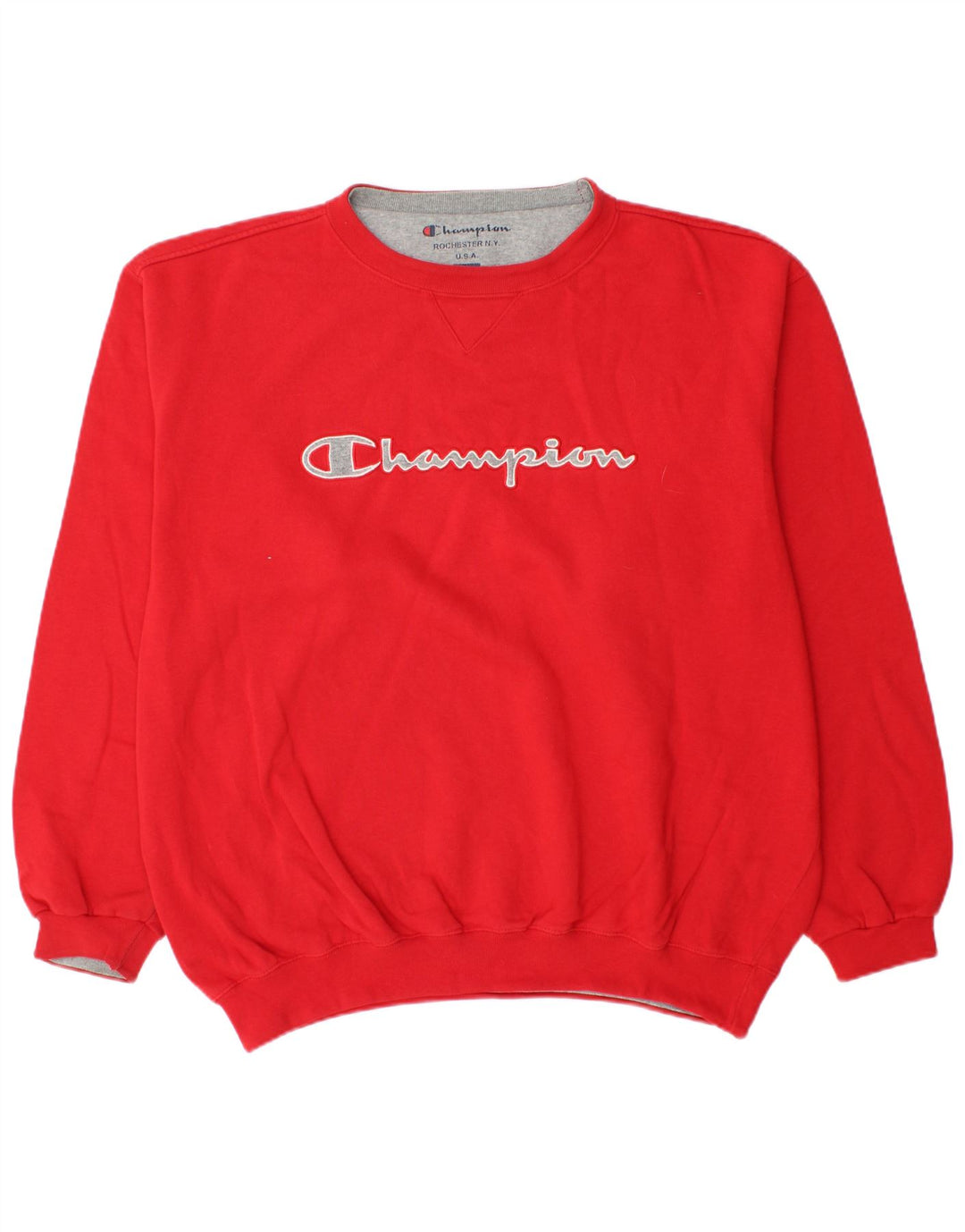 CHAMPION Mens Graphic Sweatshirt Jumper XL Red
