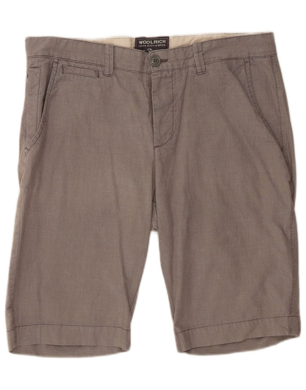 Woolrich Mens Chino Shorts W36 Large  Grey Cotton