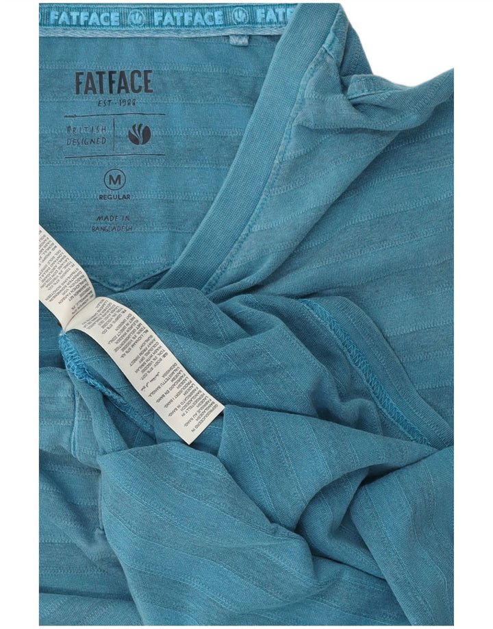 Fat Face Mens T-Shirt Top Medium Blue Striped Cotton