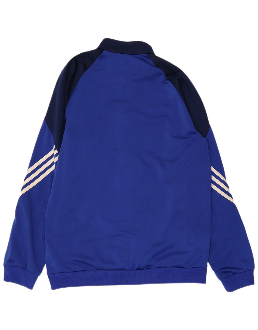ADIDAS Mens Tracksuit Top Jacket Medium Blue Colourblock Polyester