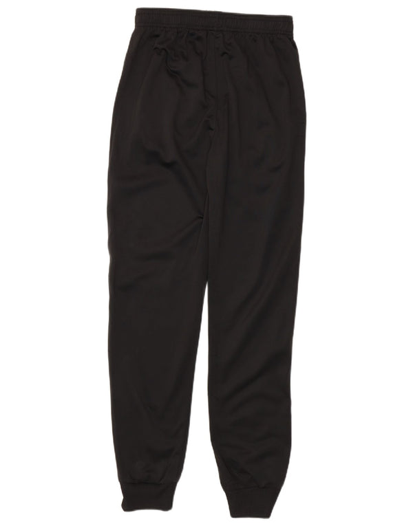 PUMA Boys Graphic Tracksuit Trousers Joggers 13-14 Years XL Black
