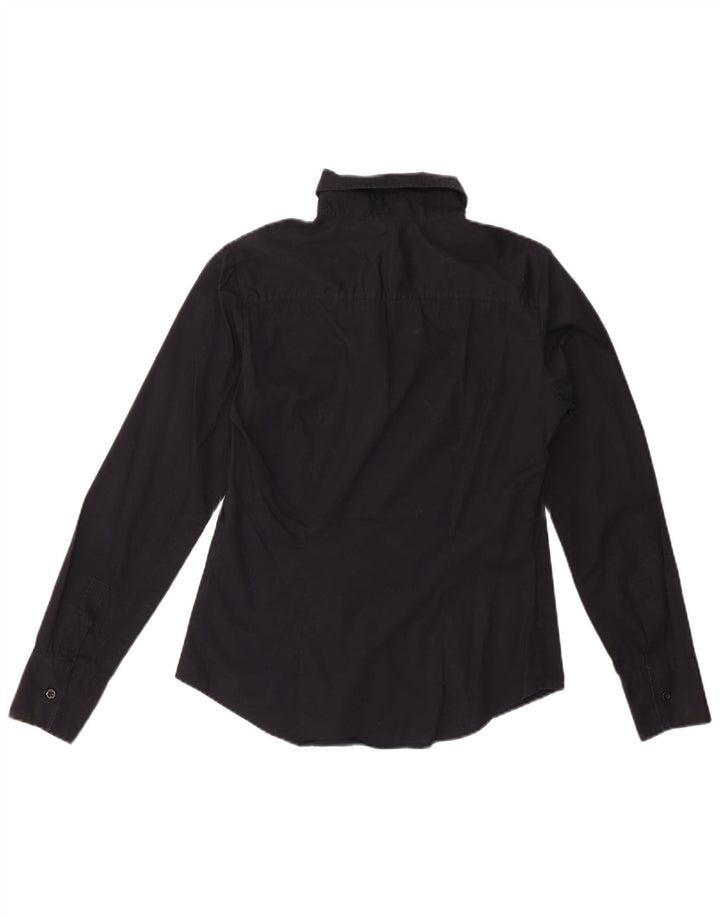 BENETTON Womens Shirt UK 12 Medium Black