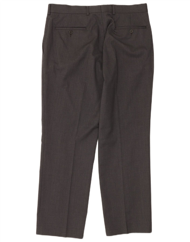 Ted Baker Mens Stretch 2 Button 2 Piece Suit UK 42 XL W36 L30 Grey Wool