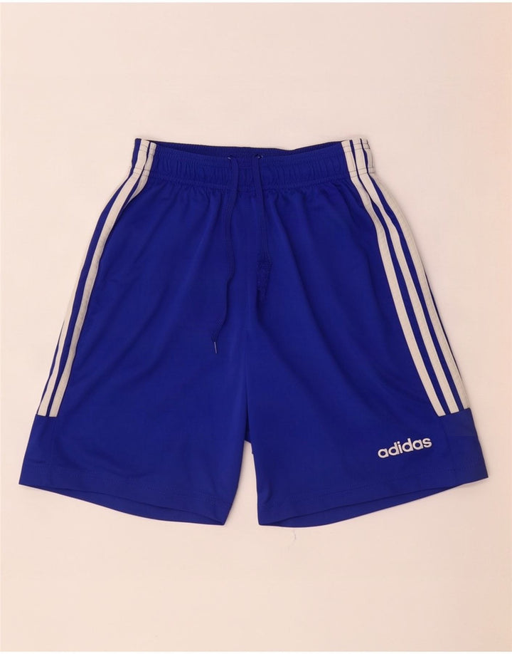Adidas Mens Climalite Sport Shorts Small Blue Polyester