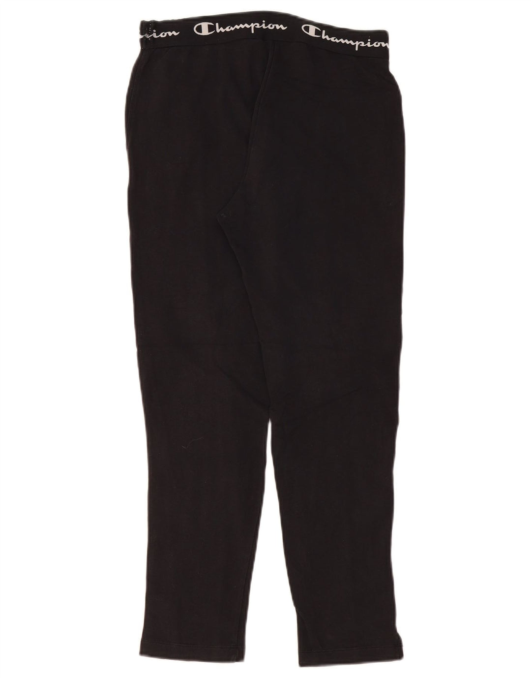 CHAMPION Womens Graphic Tracksuit Trousers UK 14 Medium  Black