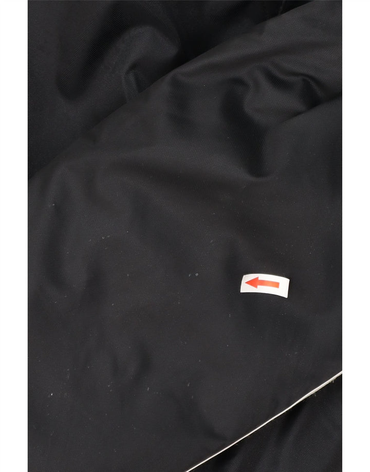 Adidas Mens Hooded Padded Jacket UK 42 XL Black Colourblock Polyester