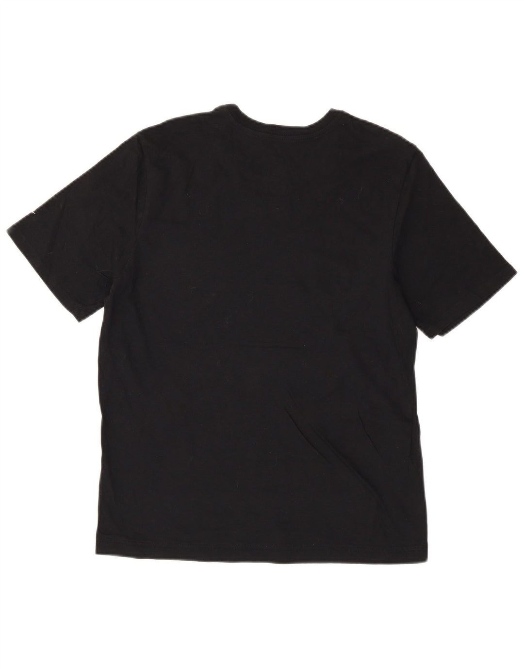 NIKE Womens Athletic Cut Graphic T-Shirt Top UK 12 Medium Black Cotton