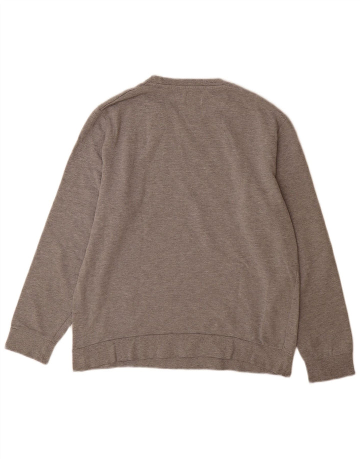 Guess Mens Graphic Sweatshirt Jumper UK 40 Medium Grey Cotton