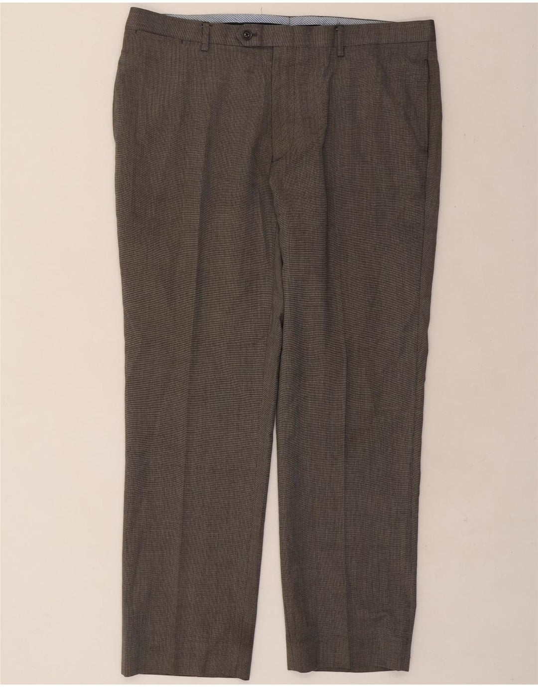 TOMMY HILFIGER Mens Straight Suit Trousers W40 L30 Grey Polyester Vintage Tommy Hilfiger and Second-Hand Tommy Hilfiger from Messina Hembry 