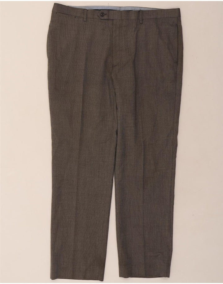 TOMMY HILFIGER Mens Straight Suit Trousers W40 L30 Grey Polyester Vintage Tommy Hilfiger and Second-Hand Tommy Hilfiger from Messina Hembry 