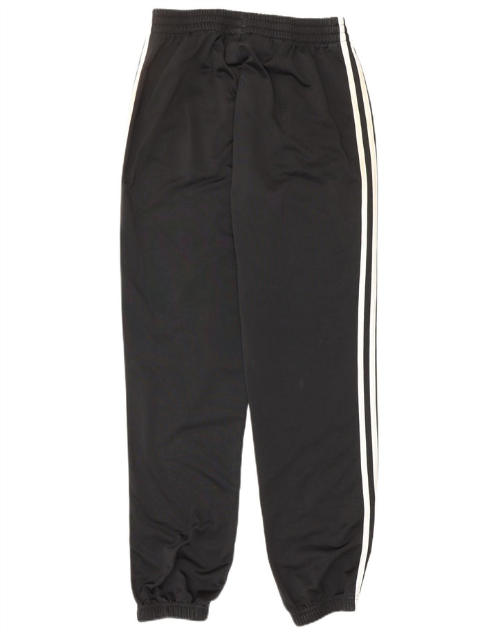 ADIDAS Boys Tracksuit Trousers Joggers 13-14 Years  Black Polyester