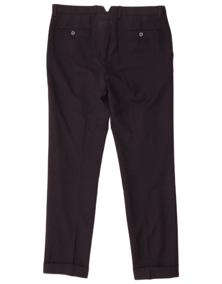 CANTARELLI Mens Double Breasted 2 Piece Suit IT 50 Large W34 L31 Navy Blue