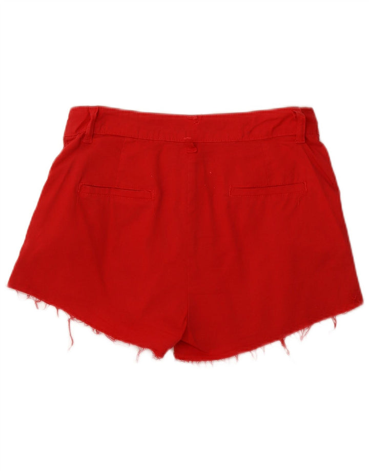 VINTAGE Womens Chino Shorts Medium W30 Red Cotton