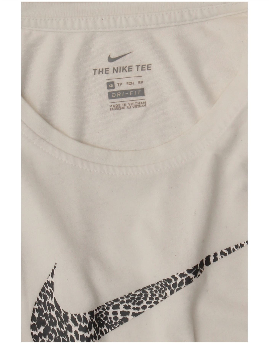 NIKE Womens Dri Fit Graphic Vest Top UK 6 XS White