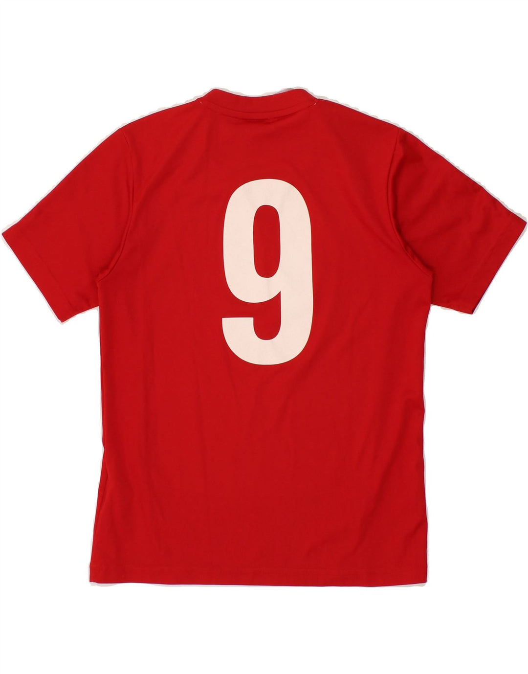 ADIDAS Boys Climalite Graphic T-Shirt Top 9-10 Years Red Polyester Vintage Adidas and Second-Hand Adidas from Messina Hembry 