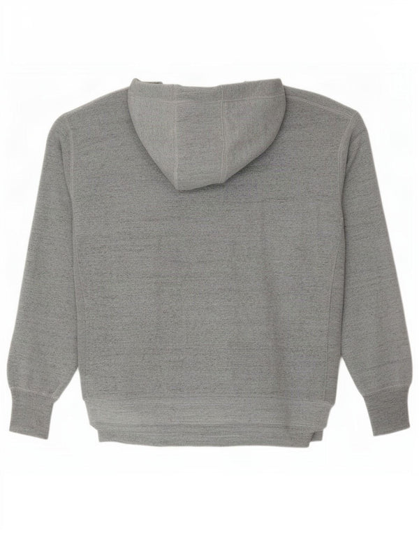 Under Armour Mens Graphic Hoodie Jumper Large Grey Flecked Cotton