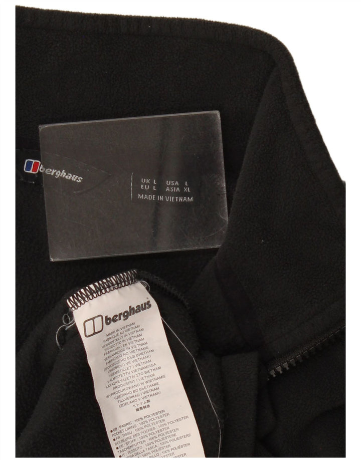 Berghaus Womens Fleece Jacket UK 16 Large Black Polyester