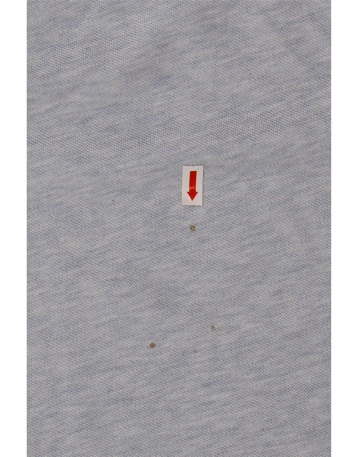 Lacoste Mens Classic Fit Polo Shirt Size 4 Medium Blue Flecked Cotton