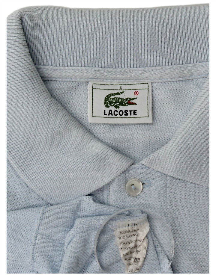 Lacoste Mens Polo Shirt Size 3 Small Blue Cotton