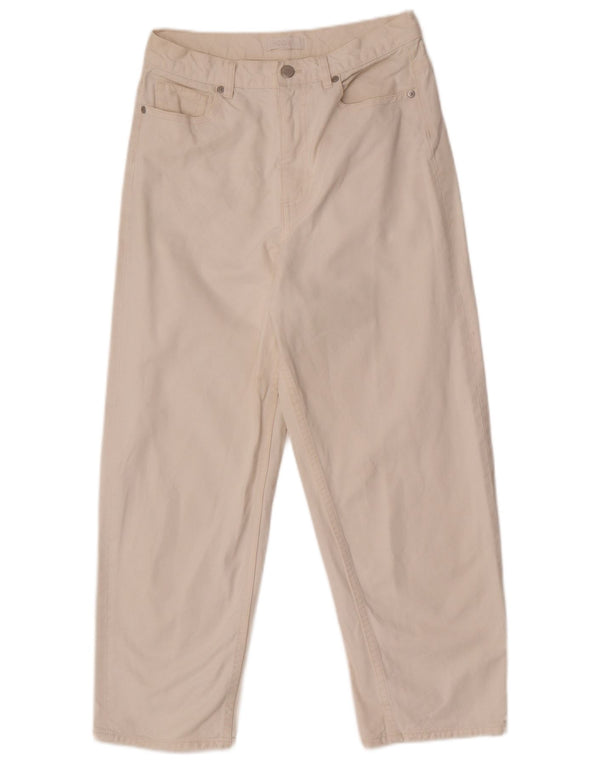 Cos Womens High Waist Cropped Jeans W26 L24 White Cotton
