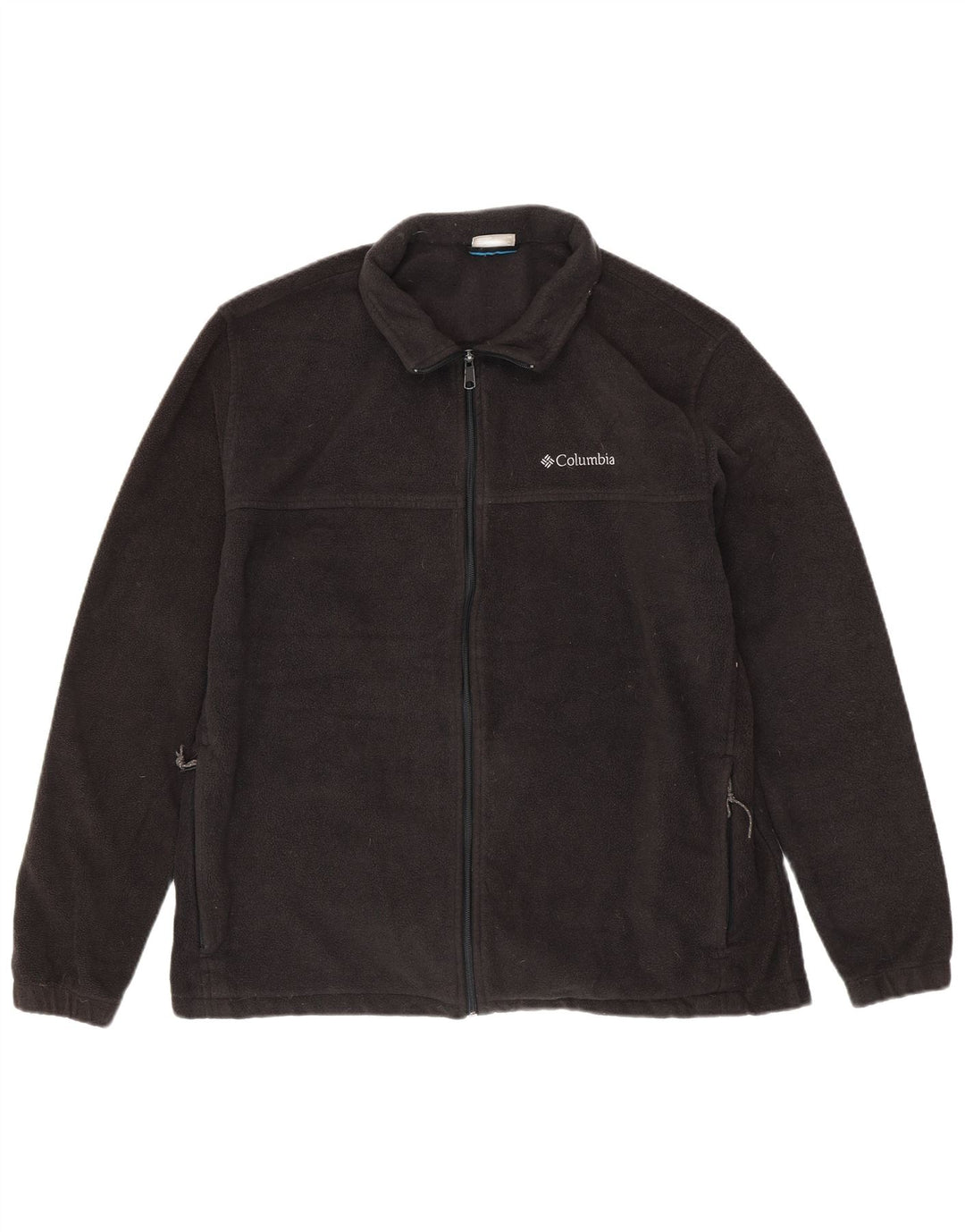 COLUMBIA Mens Fleece Jacket UK 42 XL Black Polyester