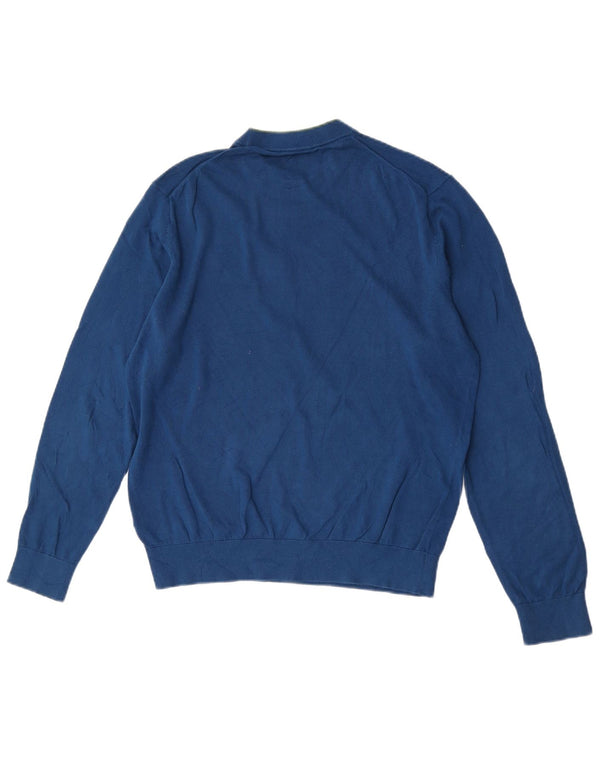 Paul Smith Mens Crew Neck Jumper Sweater Medium Blue Cotton