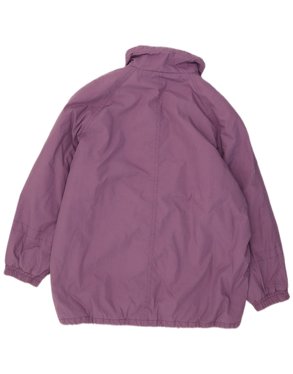 Etirel Womens Oversized Windbreaker Coat IT 44 Medium Purple Polyester