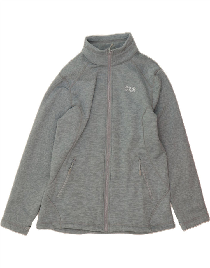 JACK WOLFSKIN Womens Tracksuit Top Jacket UK 12 Medium Blue Polyester Vintage Jack Wolfskin and Second-Hand Jack Wolfskin from Messina Hembry 