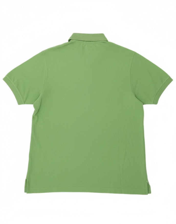 Lacoste Mens Polo Shirt Size 7 2XL Green Cotton