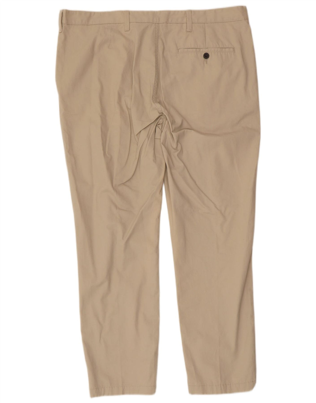 Marks & Spencer Mens Tapered Chino Trousers W40 L29 Beige Cotton