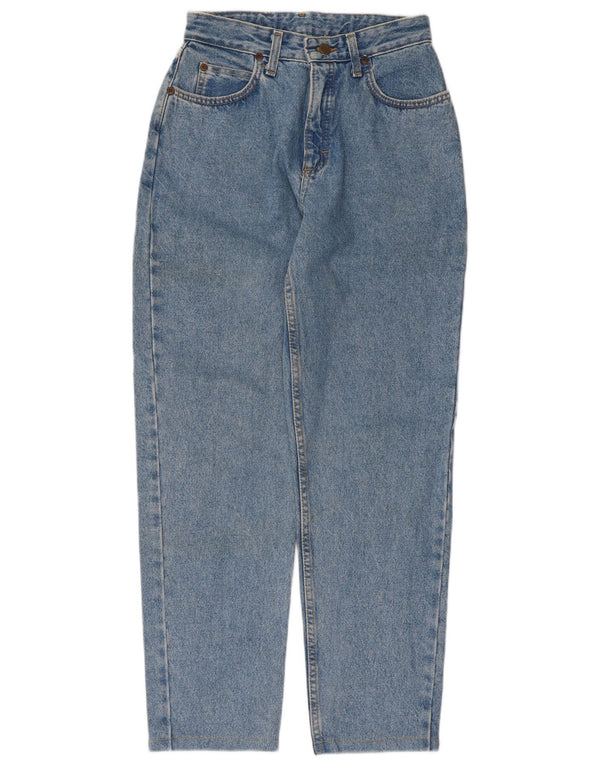 Lee Mens High Waist Tapered Jeans US 12 Large W28 L29 Blue Cotton