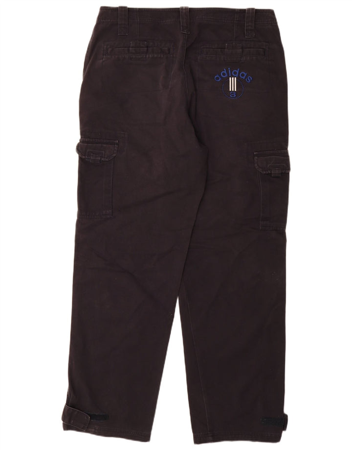 Adidas Mens Straight Cargo Trousers Medium W32 L32 Navy Blue Cotton